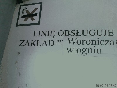 ''Linię obsługuje Woronicza w ogniu''.jpg